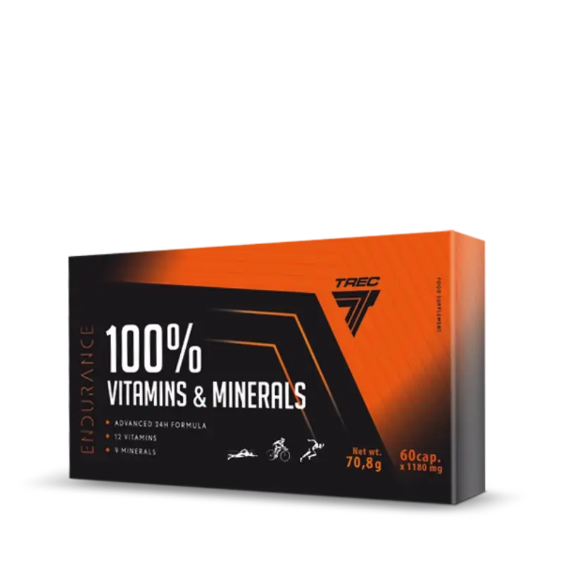 TREC 100% VITAMINS & MINERALS ENDURANCE 60 KAPS.