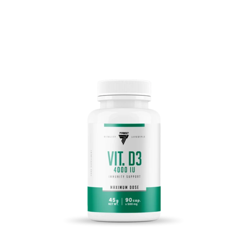 TREC VITALITY VITAMIN D3 4000 IU 90 KAPS.