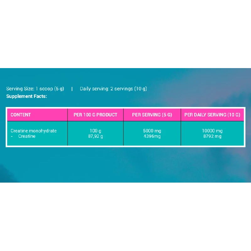 MIAMI VIBES PURE CREATINE MONOHYDRATE 300 G. NUTRITION (1)