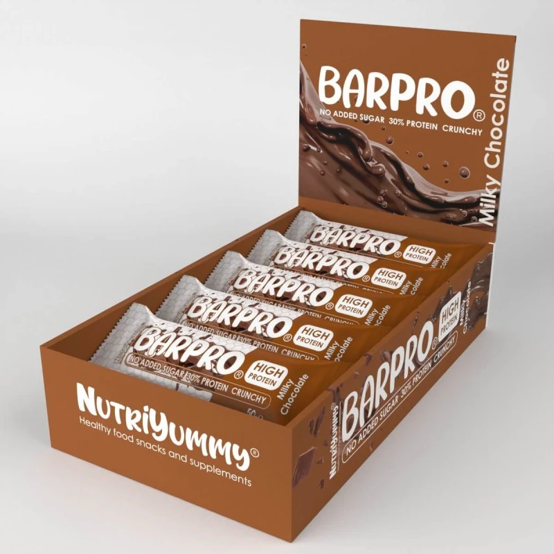 NUTRIYUMMY BARPRO CRUNCHY MILKY CHOCOLATE 50G
