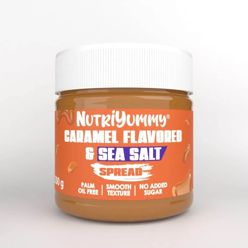 NUTRIYUMMY CARAMEL FLAVORED SPREAD WITH SEA SALT 200 G.
