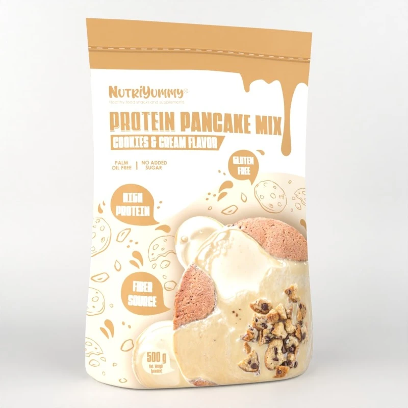 NUTRIYUMMY PROTEIN PANCAKES MIX COOKIES & CREAM 500 G.