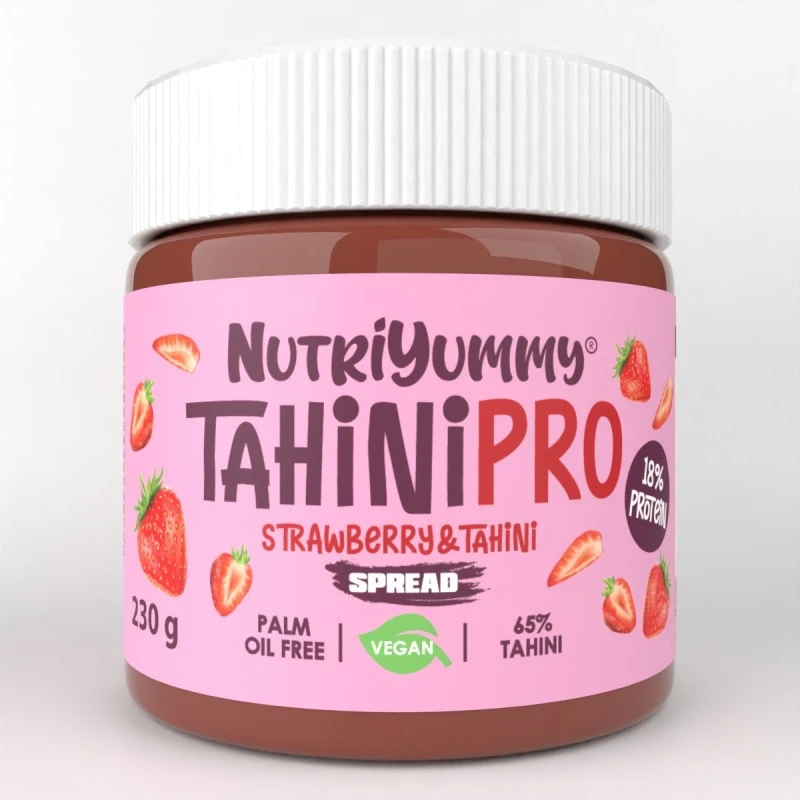NUTRIYUMMY TAHINIPRO SPREAD TAHINI STRAWBERRY 230 G.