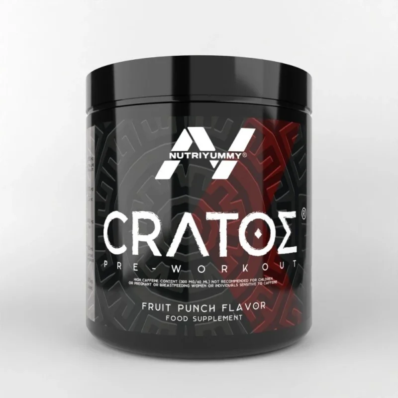 NUTRIYUMMY CRATOS PREWORKOUT POWDER FRUIT PUNCH 380 G