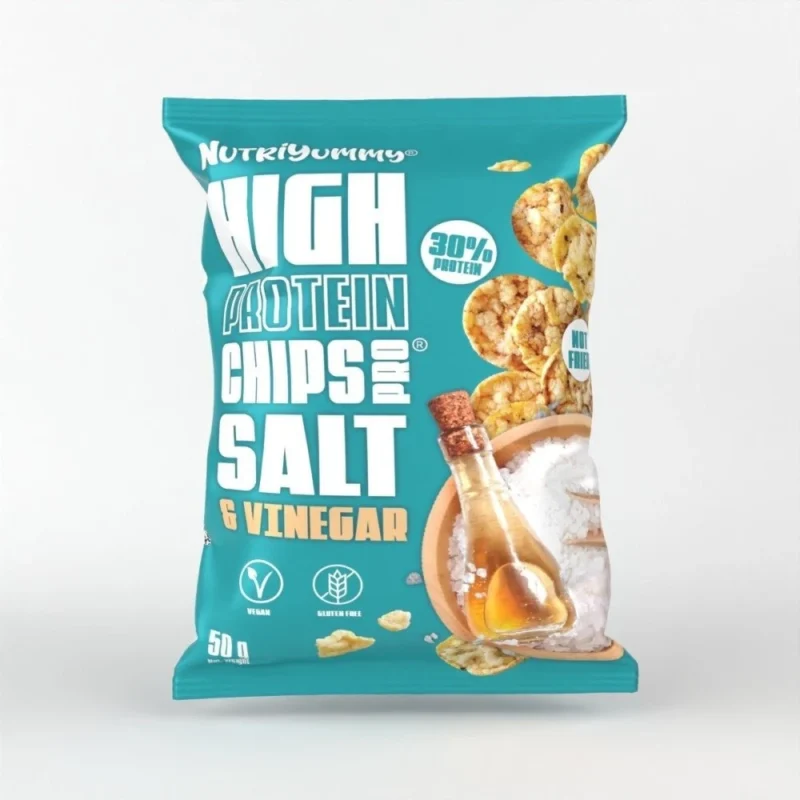 NUTRIYUMMY HIGH PROTEIN CHIPSPRO SALT & VINEGAR 50G