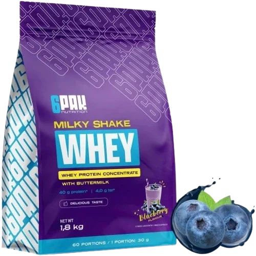 6PAK MILKY SHAKE WHEY 1800 G.